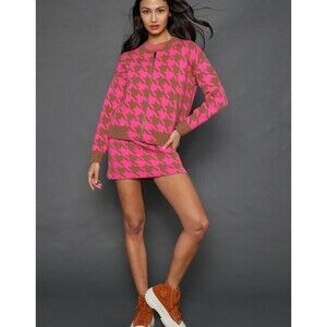 Lisa‎ Todd Houndstooth Skirt Small